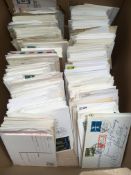 GERMANY: BOX WITH EXTENSIVE COVERS, CARDS, STATIONERY, FIRST DAY COVERS ETC.