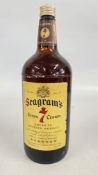 VINTAGE SEAGRAM'S SEVEN CROWN IMPORTED AMERICAN BLENDED WHISKY.
