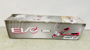 BOXED AS NEW EVO LIGHT UP JUNIOR FLEX SCOOTER.