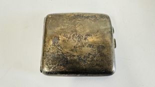 A SILVER CIGARETTE CASE, INITIALLED GA, INTERIOR INSCRIBED C ALLEN, BIRMINGHAM ASSAY.
