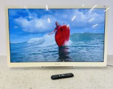 PHILIPS MODEL 42PDL7906T/12 FLAT SCREEN TV COMPLETE WITH POWER LEAD AND REMOTE - SOLD AS SEEN.