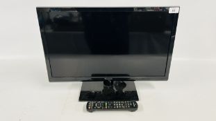 A PANASONIC 24 INCH TV MODEL NO. TX-24A S510B WITH REMOTE - SOLD AS SEEN.