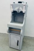 A PORTABLE HAND WASH STATION.