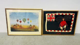 A FRAMED PRINT TITLED 