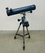 CELESTRON ASTROMASTER 76 TELESCOPE ON TRIPOD.