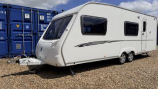 2008 SWIFT CHARISMA 590 SIX BERTH TWIN AXLE TOURING CARAVAN.