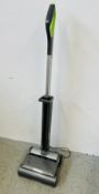 GTECH AIR RAM UPRIGHT CORDLESS VACUUM CLEANER, COMPLETE WITH CHARGER - SOLD AS SEEN.