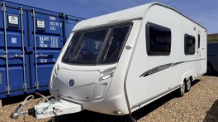 2008 SWIFT CHARISMA 590 SIX BERTH TWIN AXLE TOURING CARAVAN + WATER CARRIER, WASTE CARRIER,