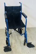 AN AIDAPT FOLDING WHEELCHAIR.