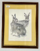 A FRAMED AND MOUNTED PRINT TITLED 