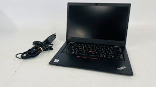 LENOVO THINKPAD L13 LAPTOP COMPUTER COMPLETE WITH CHARGER, CORE i5, S/N: R9-0Y037J - SOLD AS SEEN.