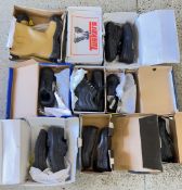 NINE PAIRS OF SAFETY SHOES, TO INCLUDE SIZES 4, 5, 6, 9 ETC. - DELTAPLUS, TUSKERS, SOULMATE ETC.