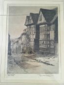 ETCHINGS: THREE FRAMED AND GLAZED ETCHINGS OF RYE, SUSSEX, EACH SIGNED IN PENCIL BY REGINALD GREEN.