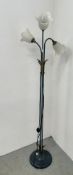 A METAL CRAFT 3 BRANCH FLOOR STANDING LIGHT - SOLD AS SEEN.
