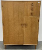 MEREDEW MID CENTURY COMPACTUM WARDROBE, W 93, H 132CM.