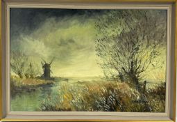 COLIN BURNS, OIL ON BOARD 