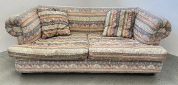LARGE KILIM STYLE PATCHWORK PATTERN 3 SEATER SOFA.