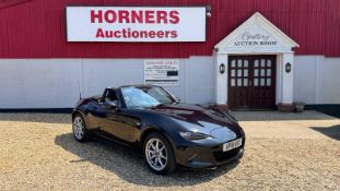 2016 MAZDA MX-5 SE CONVERTIBLE. VRM - AP16 NXO. FIRST REGISTERED 01/08/2016. 1496CC PETROL, BLACK.