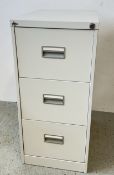MODERN 3 DRAWER FILING CABINET.