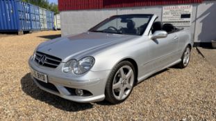 2006 MERCEDES CLK 200 K SPORT AUTO CONVERTIBLE. VRM - YL06 BYD. FIRST REGISTERED 28/07/2006.