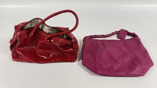 A DESIGNER BRANDED HANDBAG MARKED 