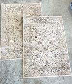 TWO TRADITIONAL RUGS, 120 X 170CM.