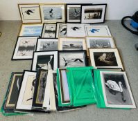 AN EXTENSIVE GROUP OF FRAMED AND UNFRAMED ORNITHOLOGICAL PRINTS BY R.S. MARSHALL.