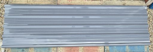 10 X AS NEW ZINC COATED PROFILE ROOFING SHEETS, 3000MM X 800MM.