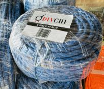 12 X AS NEW 6MM X 30M BLUE TAPE.