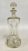 VINTAGE 'HOLMEGAARD' STYLE KLUK-KLUK DECANTER.
