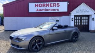 2009 BMW 635D SPORT AUTO CONVERTIBLE. VRM - DA09 KVZ. FIRST REGISTERED 24/06/2009. MOT 29/06/2027.