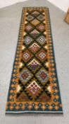 MAIMANA KILIM RUNNER, 296 X 82.