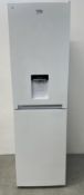 A BEKO UPRIGHT FRIDGE FREEZER WITH WATER DISPENSER - SOLD AS SEEN.