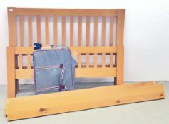 PINE DOUBLE BED FRAME.