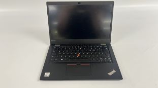 LENOVO L13 THINKPAD LAPTOP COMPUTER, CORE i5 COMPLETE WITH CHARGER - CASE A/F.