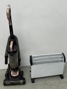 A BELDRAY TURBO SWIVEL UPRIGHT VACUUM CLEANER + A MODERN HEATER - SOLD AS SEEN.
