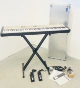 ROLAND FP-5 DIGITAL PIANO COMPLETE WITH ALUMINIUM TRANSIT CASE, INSTRUCTIONS,