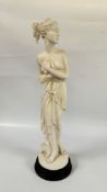 A WHITE PLASTER MODEL OF ITALIAN GODDESS APHRODITE, HEIGHT 65CM.