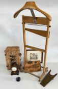 A SMALL F & M WICKER BASKET, FRAMED AND MOUNTED LIMITED EDITION PRINT TITLED 