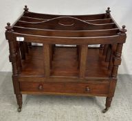 VINTAGE MAHOGANY CANTERBURY.