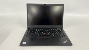 LENOVO THINKPAD L13 LAPTOP COMPUTER CORE i5 S/N - R9-OYO35R, CASE AF NO CHARGER - SOLD AS SEEN.
