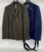 TWO GUIDE LONDON SUITS TO INCLUDE A WOOL TWO PIECE UK 44 & UK 46.