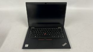 LENOVO THINKPAD L13 LAPTOP COMPUTER CORE i5 S/N - R9-13RNXE, CASE AF WITH CHARGER - SOLD AS SEEN.
