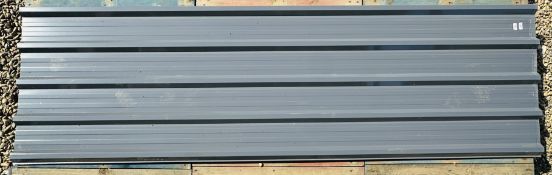 10 X AS NEW ZINC COATED PROFILE ROOFING SHEETS, 3000MM X 800MM.
