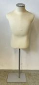 MANNEQUIN TORSO ON STAND.