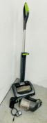 G TECH AIR RAM CORDLESS VACUUM CLEANER ALONG WITH A G TECH CORDLESS HANDHELD VACUUM CLEANER AND A