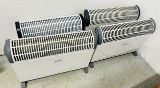 4 X VARIOUS ELECTRIC RADIATORS TO INCLUDE DELONGHI - SOLD AS SEEN.