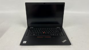 LENOVO THINKPAD L13 LAPTOP COMPUTER CORE i5 S/N - R9-13RNW3, CASE AF WITH CHARGER - SOLD AS SEEN.