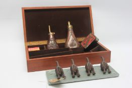 A BESPOKE HARDWOOD PISTOL BOX,