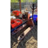 2500KG PALLET TRUCK - SOLD AS SEEN.